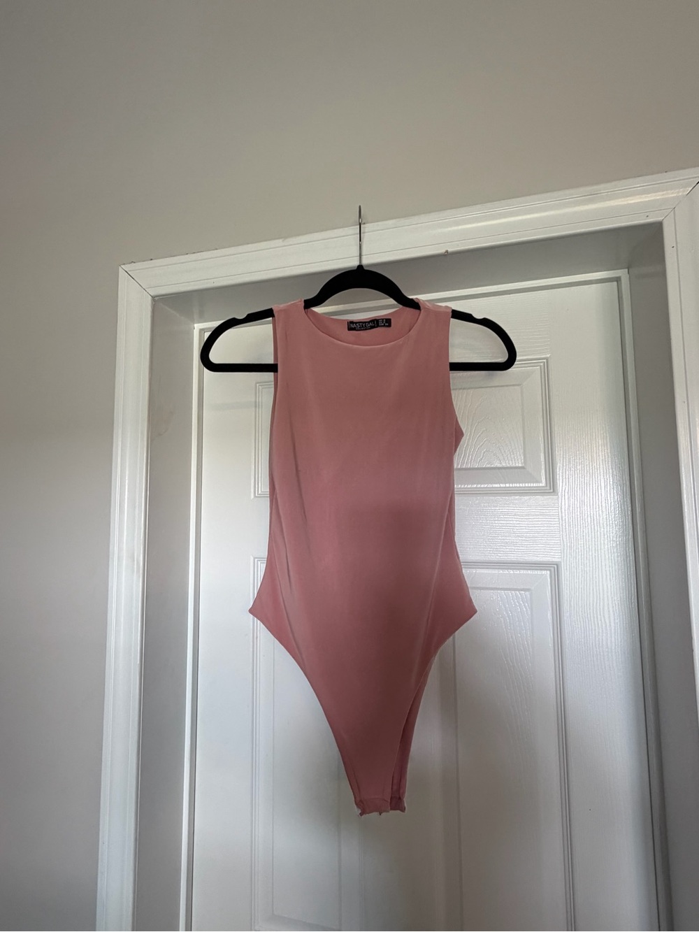 Nasty Gal Dusty Pink Sleeveless Bodysuit